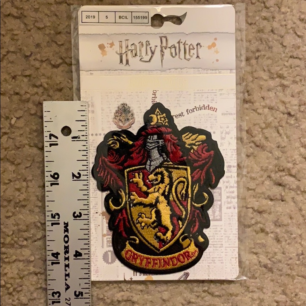 Harry Potter Gryffindor Iron-on Patch -NWT